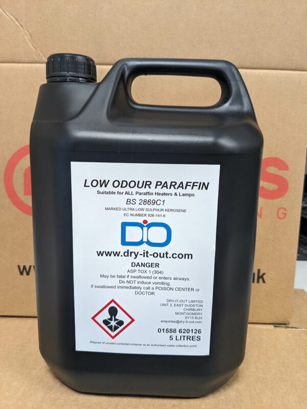 5L bottle of DiO low odour paraffin kerosene tozane